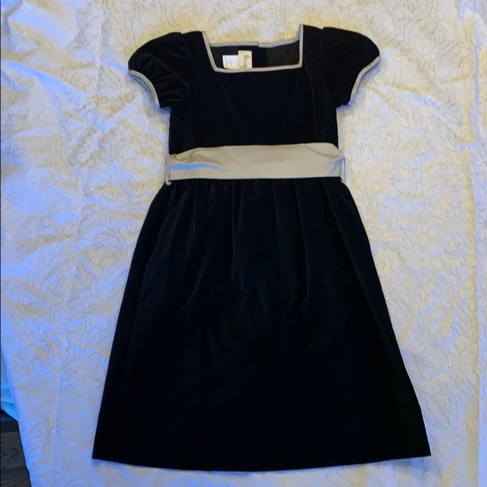 Strasburg Black Velvet Party Dress